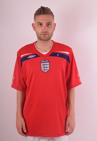 UMBRO FOOTBALL SHIRT / JERSEY ENGLAND 2008-2010 SIZE XXL