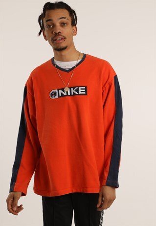 VINTAGE NIKE EMBROIDERED SPELLOUT SWEATSHIRT