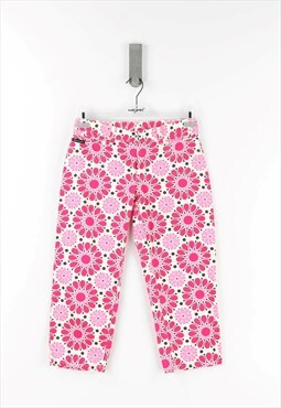 Dolce & Gabbana Patterned 3/4 Trousers in Pink - 44
