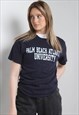 Vintage Champion University T-Shirt Blue