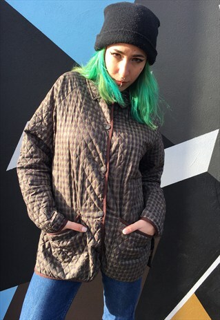 VINTAGE QUILTED CHECK BARBOUR JACKET