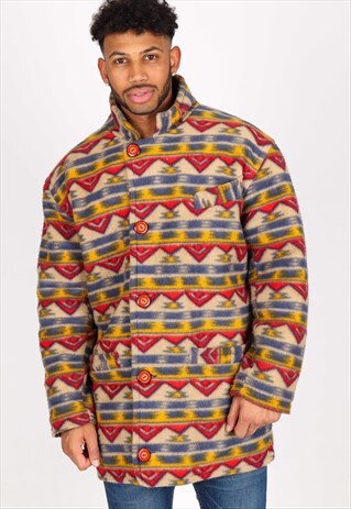VINTAGE FLEECE AZTEC JACKET NJ1207