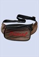 Vintage Crossbody Bumbag Brown Small Zip Festival