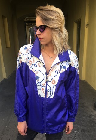 VINTAGE 80' AMAZING BAROQUE PRINTED FESTIVAL JACKET