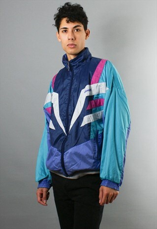 VINTAGE ADIDAS WINDBREAKER JACKET MULTI COLOURED