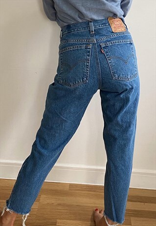 REWORKED HIGH WAIST MOM JEANS