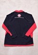 VINTAGE KOOGA SARACENS BLACK RED RUGBY POLO TOP