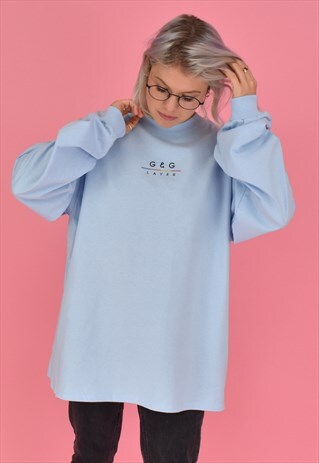 G&G UNISEX BABY BLUE LAYER L/S TEE