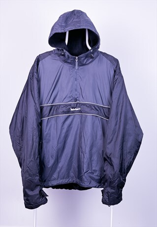 VINTAGE TIMBERLAND JACKET 1/4 ZIP BLACK MEDIUM