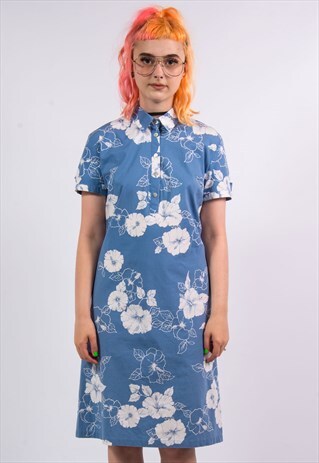VINTAGE 90'S FLORAL SHIRT DRESS