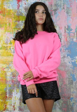 Sweatshirt in Candy Pink
