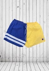 vintage colour block 90s swim trunks shorts