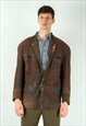Trachten Men Uk 44 Us Real Leather Blazer Jacket Eu54 Coat 