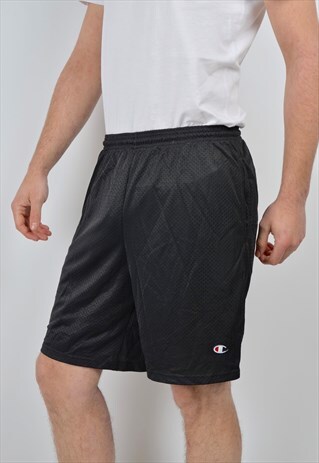 VINTAGE CHAMPION SHORTS IN BLACK 90'S