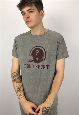 90S VINTAGE RALPH LAUREN POLO SPORT FOOTBALL T-SHIRT
