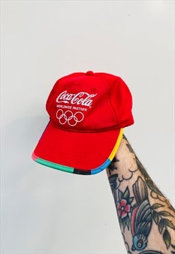 Vintage Coca Cola Olympics Hat Cap