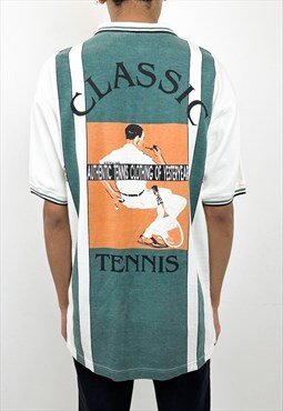 Vintage 80s RARE  tennis clothing of yesterday polo shirt 