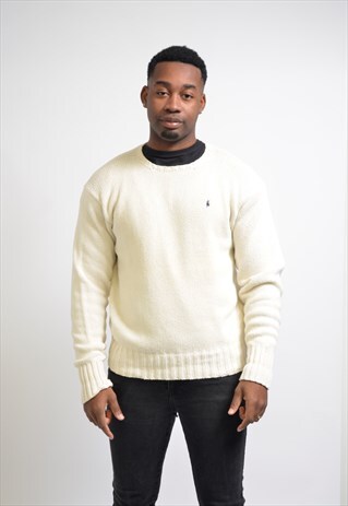 VINTAGE POLO RALPH LAUREN THIN KNIT JUMPER