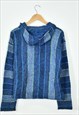 VINTAGE BAJA HOODIE BLUE SMALL