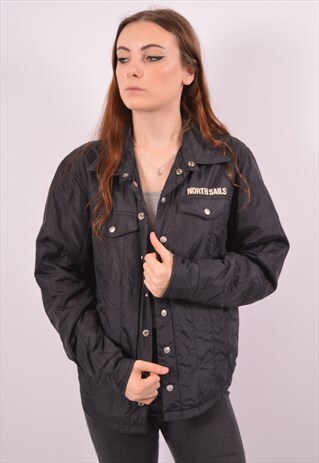 VINTAGE NORTH SAILS WINDBREAKER JACKET BLACK