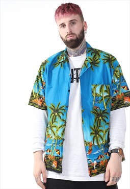 Vintage Hawaiian Print Shirt