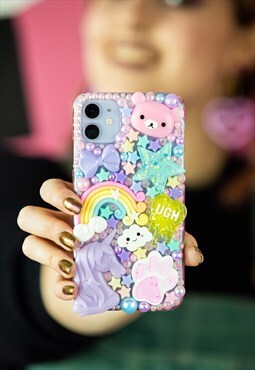 Pastel Unicorn Layered Phone Case