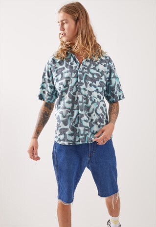 VINTAGE PATTERNED FESTIVAL SHORT SLEEVE SHIRT
