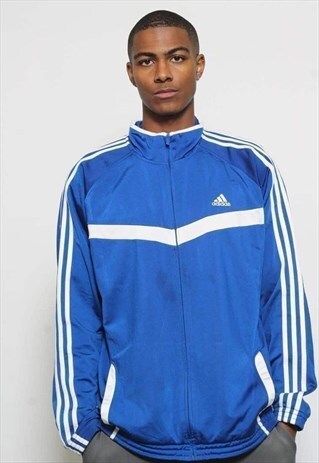 VINTAGE ADIDAS BLUE TRACK JACKET