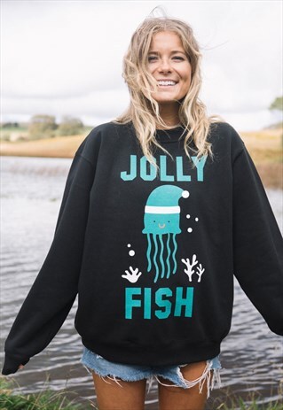 JOLLY FISH WOMEN'S CHRISTMAS JUMPER