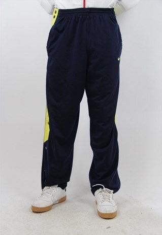 VINTAGE NIKE 90S BUTTON TRACKSUIT BOTTOMS
