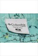 VINTAGE LIGHT BLUE EMBROIDERED FLORAL COLUMBIA SHIRT - M