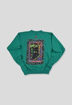 Vintage O'Neill Graphic Print Sweatshirt in Turquoise