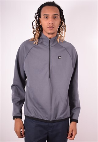 NIKE MENS VINTAGE SWEATSHIRT JUMPER LARGE GREY 90S