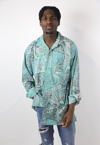 VINTAGE FUNKY PATTERNED SHIRT