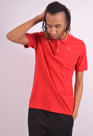 VINTAGE KAPPA POLO SHIRT RED