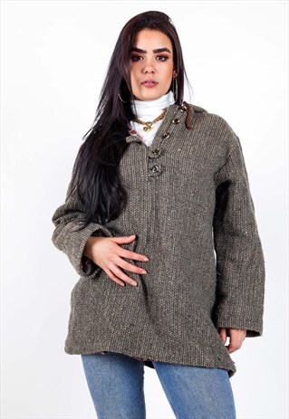 VINTAGE BUTTONED KNIT JUMPER K612