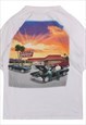 VINTAGE  GUESS T SHIRT HARD ROCK CAFE CALIFONIA SHORT SLEEVE