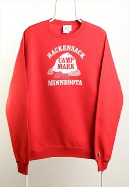 Vintage Champion Minnesota Crewneck Sweatshirt Red Size M