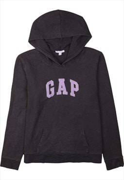 Vintage 90's Gap Hoodie Heavyweight Spellout Grey Medium