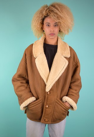 VINTAGE 90'S SHEARLING JACKET