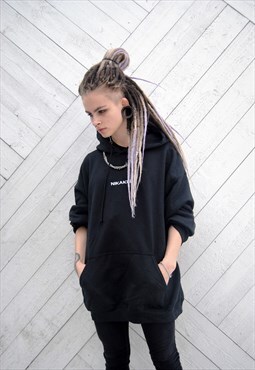 Unisex eco hoodie with logo embroidery