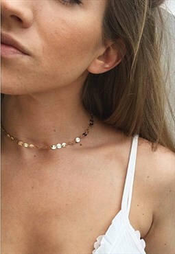 Gold Coin Choker