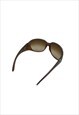 VINTAGE BVLGARI 2000'S OVERSIZED BROWN SUNGLASSES