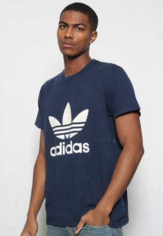 VINTAGE ADIDAS ORIGINALS LOGO T-SHIRT BLUE