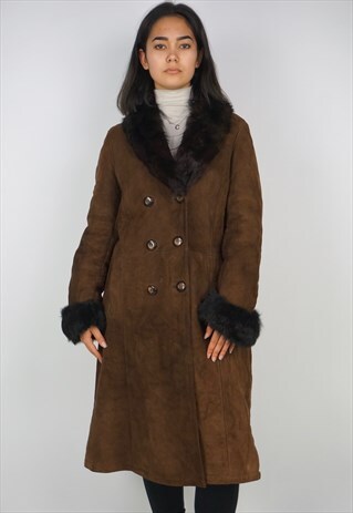 VINTAGE 90'S SHEARLING COAT
