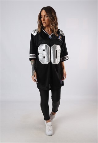 VINTAGE OVERSIZED T-SHIRT FOOTBALL JERSEY TOP XL (FA5Q)