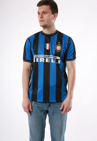 90S VINTAGE INTERNAZIONALE ITALY FOOTBALL T-SHIRT 13684
