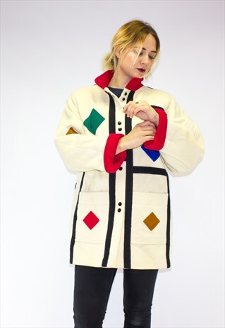 VINTAGE WOOL COLOURED JACKET