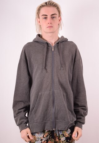CHAMPION MENS VINTAGE HOODIE JACKET XL GREY 90S