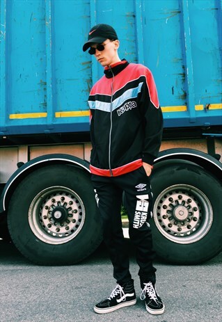 RARE VINTAGE 90S COLOUR BLOCK KAPPA TRACK JACKET